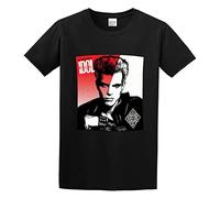 MISTT WOPII Men's Billy Idol The Very Best of Billy Idol Idolize Yourself Cotton T Shirt Black S