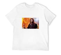 MISTT WOPII Men's Braveheart T-Shirts White S