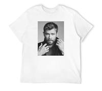 MISTT WOPII Men's Chris Hemsworth T-Shirts White XXL