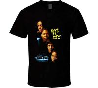 MISTT WOPII Men's Cool Set It Off 90'S Movie 2 T Shirt Black XL