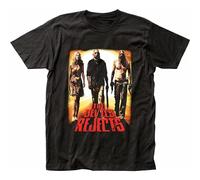 MISTT WOPII Men's Devils Rejects Horror Movie New Poster Walking Zombie T-Shirt Black XL