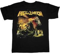 MISTT WOPII Men's Helloween Straight Out of Hell Tourdates 2014 Heavy Metal New Black T-Shirt Black XXL