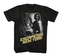 MISTT WOPII Men's John Carpenter's Escape from New York Movie T Shirt Kurt Russell Snake Pliskin Black XL