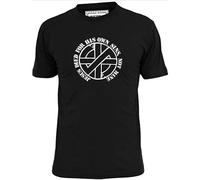 MISTT WOPII Men's Mens Crass Jesus Died for His Own Sins Not Mine Punk Ignorant Black T-Shirts Black M