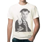 MISTT WOPII Men's Rick from The Young Ones As The People Poet Played by Rik Mayall Tribute T-Shirt White S