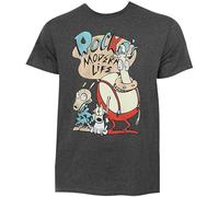 MISTT WOPII Men's Rocko's Modern Life T Shirt Grey XL