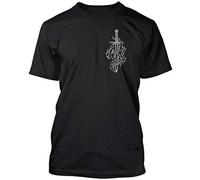 MISTT WOPII Men's Saint Michel Archange! T-Shirt Stylish Black L