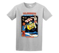 MISTT WOPII Men's Telekinesis for Beginners Cotton T Shirt Grey L
