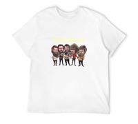 MISTT WOPII Men's The Dubliners Irish Folk Band Pogues Transatlantic T-Shirts White M