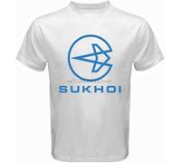 MISTT WOPII New Sukhoi Russian Aircraft Company Logo Men White T-Shirt Size S to 3XL White M