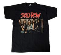 MISTT WOPII Skid Row Band Group Photo Men T-Shirt Black M