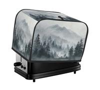 Misty Forest Mountain Landscape Art Toaster Cover 4 tranches anti-poussière pour machine à pain, petit appareil de cuisine