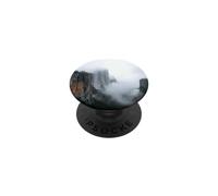 Misty Mountain Cliffs Brouillard Illustration Paysage vallée PopSockets PopGrip Adhésif