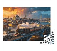 Misty Vallée 1000 Piece Puzzles Recycled British Countryside Puzzle for Personnes Âgées Puzzle Game Props for Family and Friends Anniversaires Great Gift 70x50cm/1000pcs