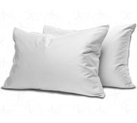 MistyMorning Lot de 2 taies d'oreiller - Literie et linge de maison doux et de qualité supérieure, 100 % coton égyptien 200 fils, respirant et fermeture enveloppe, taille standard (50 x 75 + 15 cm