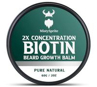 MistySprite Baume à raser pour hommes et cire de conditionnement - fabriqué à partir d'huile de ricin ingrédients naturels et biologiques - hydrate et épais les poils du visage - boîte de 56 g (cèdre)