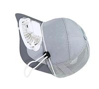 Mistystugb Chapeau à Ventilateur Solaire | Couvre-Chef Rafraîchissant pour Baseball,Chapeau de à énergie Solaire | pour Extérieur, Plage, Piquenique, Camping, Randonnée, Pêche, Marche,