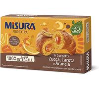 Misura Croissants Fibrextra Orange, Carotte et Citrouille | 100% Farine intégrale | Pack de 300 grammes