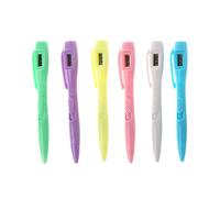 MISUVRSE 1 stylo à bille avec horloge numérique électronique stylo à encre gel noir 0,7
