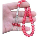 MISUVRSE 33 Perles Tasbih Prière Chapelet Mode Décoratif Glands Religion Islamique Bijoux Fête Faveur Verre Prière Bracelets pour Femmes Hommes Islamique Tasbih