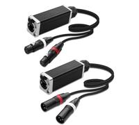 MISUVRSE Adaptateur de blindage 3 broches vers RJ45 avec protection de blindage pour studio de concert et applications théâtrales pour amplification des signaux réseau