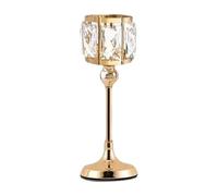 MISUVRSE Bougeoir pour décorations de mariage, bougeoirs en cristal, centres de table pour Halloween, Noël, fête, bougie en cristal