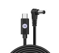 MISUVRSE Câble adaptateur USB C vers DC5521 en PVC pour des performances à long terme dans le bureau, l'apprentissage et les environnements de voyage, résistant aux dommages, câble économe en énergie