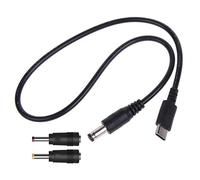 MISUVRSE Câble d'alimentation USB Type C vers 5,5 x 2,5 mm 4,0 x 1,7 mm 3,5 x 1,35 mm 9 V-20 V PD Câble d'alimentation pour moniteurs LCD USB C vers DC 5,5 x 2,5 mm 9 V 12 V 15 V 20 V Câble