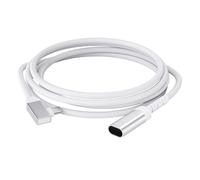MISUVRSE Câble de charge de type C mâle vers femelle pour caméras solaires d'extérieur avec design à angle droit, câble d'alimentation, dispositif de sécurité, rallonge d'alimentation
