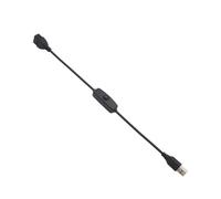 MISUVRSE Câble de charge USB mâle vers femelle - Entretien pour caméras de surveillance - Lumière LED - Routeur - Accessoires de ventilateur