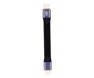 MISUVRSE Câble USB C vers C 100 W Charge rapide 40 Gbit/s Synchronisation des données Vidéo 4K Courte Longueur 10 cm FPC Fil souple pour l'électronique