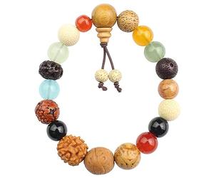 MISUVRSE Chaîne de doigt catholique avec 18 perles de prière pour baptême - Bracelets chapelet pour homme et femme - Cadeau de couple - Bracelets catholiques