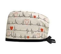 MISUVRSE Chapeau d'infirmière pour médecin, bonnet médical rond respirant pour salon de beauté, hôpital, turban de travail d'infirmière, E, Taille unique