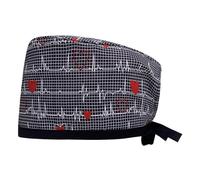 MISUVRSE Chapeau d'infirmière pour médecin, bonnet médical rond respirant pour salon de beauté, hôpital, turban de travail d'infirmière, a, Taille unique