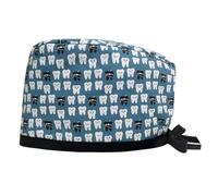MISUVRSE Chapeau d'infirmière pour médecin, bonnet médical rond respirant pour salon de beauté, hôpital, turban de travail d'infirmière, I, Taille unique