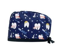 MISUVRSE Chapeau d'infirmière pour médecin, bonnet médical rond respirant pour salon de beauté, hôpital, turban de travail d'infirmière, F, Taille unique
