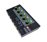 MISUVRSE Console de mixage compacte 4 canaux en métal avec 6 prises 35 mm pour tables de mixage stéréo Live et Studio