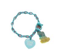 MISUVRSE De Saint-Valentin Coloré Mignon Dessin Animé Ours Gommeux Pendentif Résine Chaîne Bracelets pour Filles Femmes Fille Gommeuse pour Filles Charme