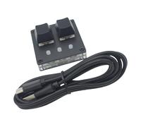 MISUVRSE Interrupteur à 2 touches personnalisables pour petits claviers, en option avec connexion TypeC avec lumière colorée pour augmenter la productivité. Petit clavier