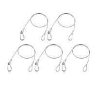 MISUVRSE Lot de 5/10 câbles de sécurité pour éclairage de scène et équipement, acier inoxydable haute résistance, corrosif, empêche les cordes de sécurité industrielles