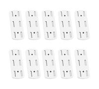 MISUVRSE Lot de multiprises multiples, supports de prise pour l'organisation des câbles et des routeurs dans les maisons et les bureaux, supports de prise murale