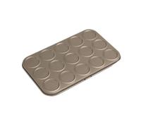 MISUVRSE Moule à macarons anti-adhésif à 15 cavités en acier pour gâteau, pâtisserie, biscuits, plaque de cuisson en acier au carbone