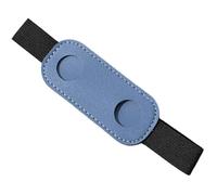 MISUVRSE Pochettes à stylos avec bande élastique en cuir PU pour carnets, agendas, classeurs et livres, pochette en cuir PU pour classeurs, bleu