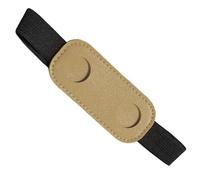 MISUVRSE Pochettes à stylos avec bande élastique en cuir PU pour carnets, agendas, classeurs et livres, pochette en cuir PU pour classeurs, jaune