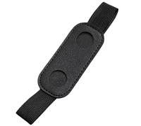 MISUVRSE Pochettes à stylos avec bande élastique en cuir PU pour carnets, agendas, classeurs et livres, pochette en cuir PU pour classeurs, Noir