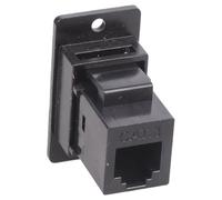 MISUVRSE Prise téléphonique RJ12 6P6C avec contacts plaqués or pour systèmes de commande industriels, prise vers femelle, adaptateur de montage, prises de montage