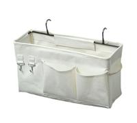 MISUVRSE Sac de rangement surdimensionné pour livres, magazines, jouets, coton et lin, organiseur à suspendre pour chambre ou dortoir, organiseur de poche de chevet