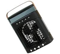 MISUVRSE Ventilateur brumisateur portable rechargeable par USB sans pales avec trois réglages de vitesse et veilleuse colorée sans pales