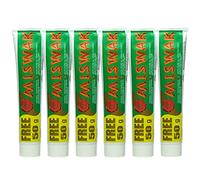 MISWAK Dabur Heruter Dentifrice oriental ayurvédique | Sans fluorure ajouté | Pack avantageux (6 paquets de 170 g)