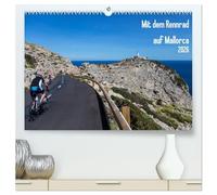 Mit dem Rennrad auf Mallorca (hochwertiger Premium Wandkalender 2026 DIN A2 quer), Kunstdruck in Hochglanz: Landschaftsaufnahmen beliebter Radrouten.